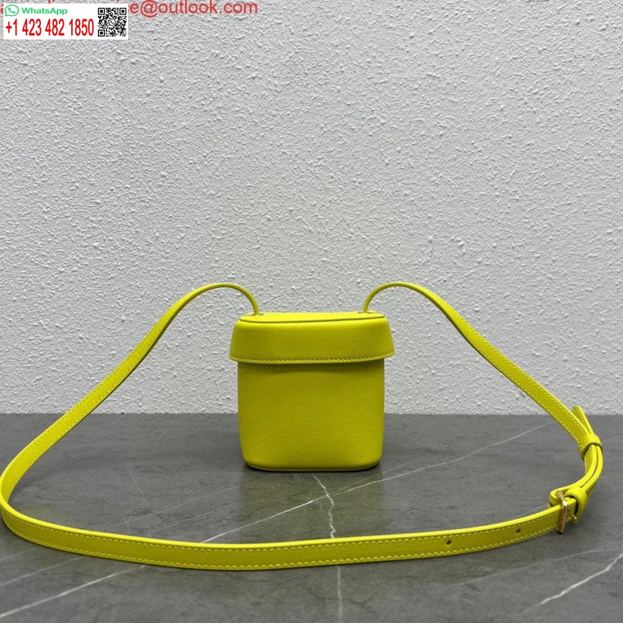 Replica Celine 199263 Piccola Scatola Cuir Triomphe In Pelle Di Vitello Liscia Gialla