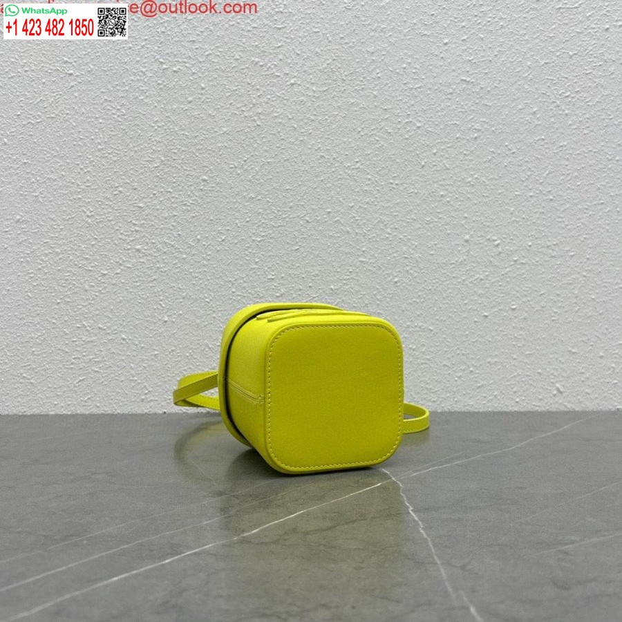 Replica Celine 199263 Piccola Scatola Cuir Triomphe In Pelle Di Vitello Liscia Gialla