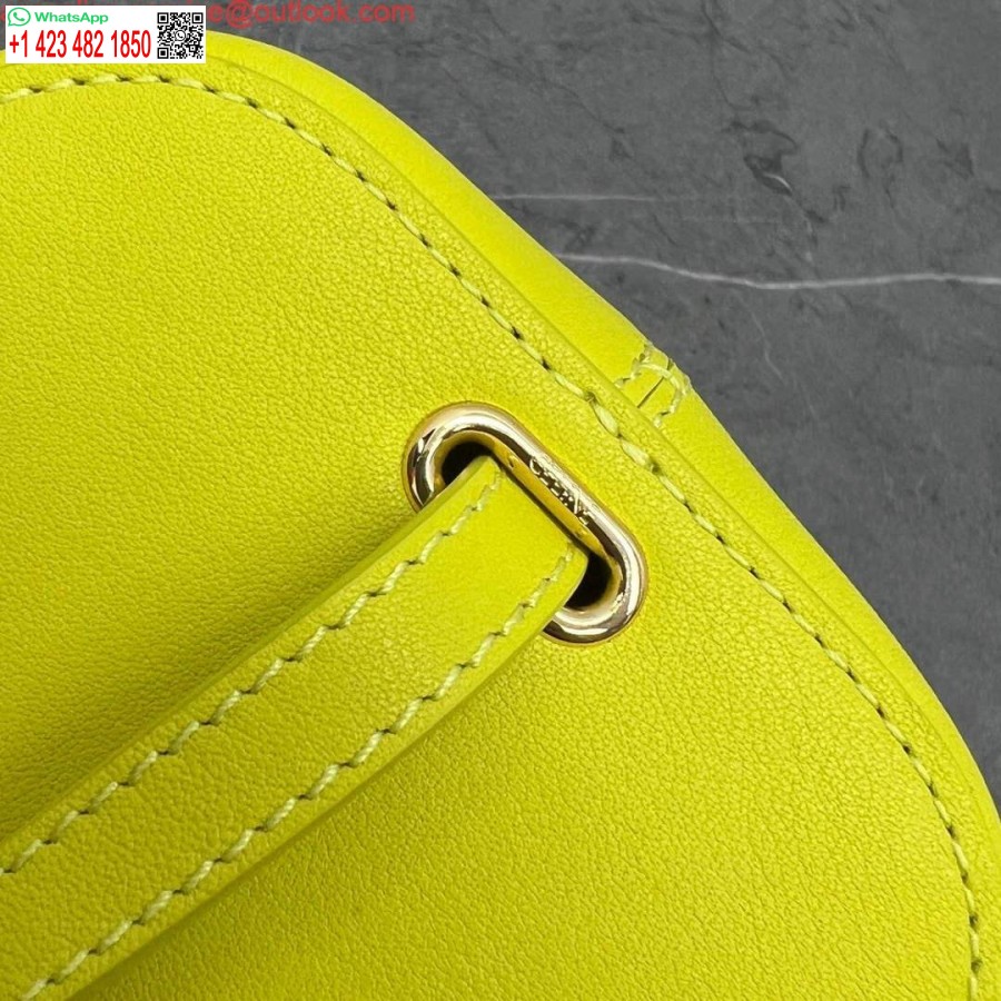 Replica Celine 199263 Piccola Scatola Cuir Triomphe In Pelle Di Vitello Liscia Gialla
