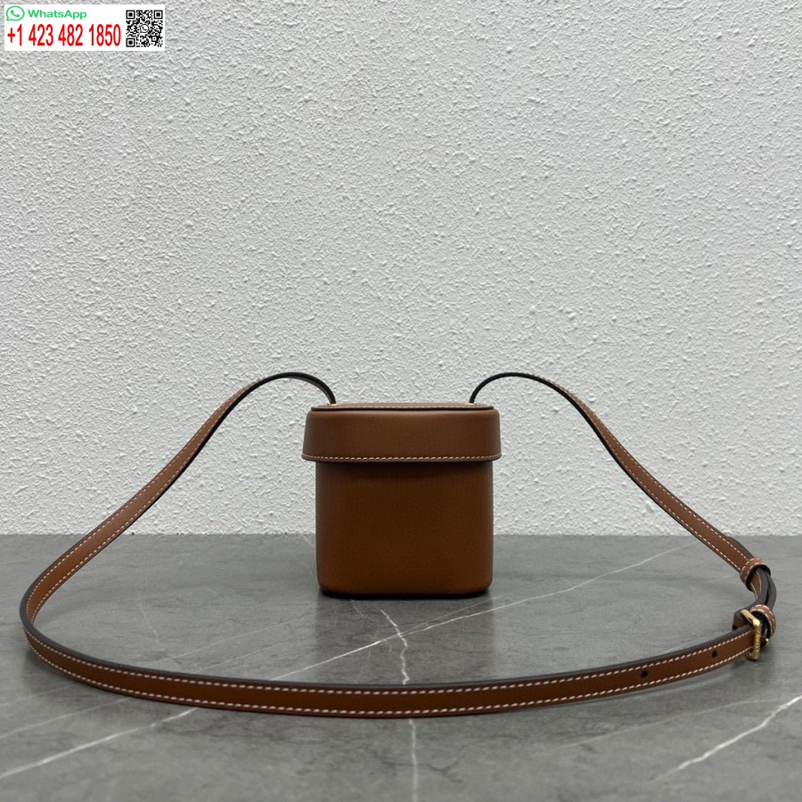 Replika Celine 199263 Majhna škatlica Cuir Triomphe V Gladki Telečji Koži