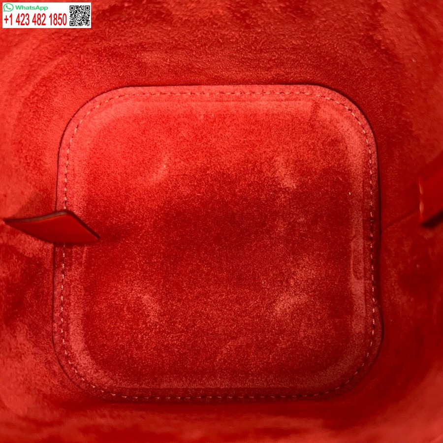 Replica Celine 199263 Piccola Scatola Cuir Triomphe In Pelle Di Vitello Liscia Rosso Arancio