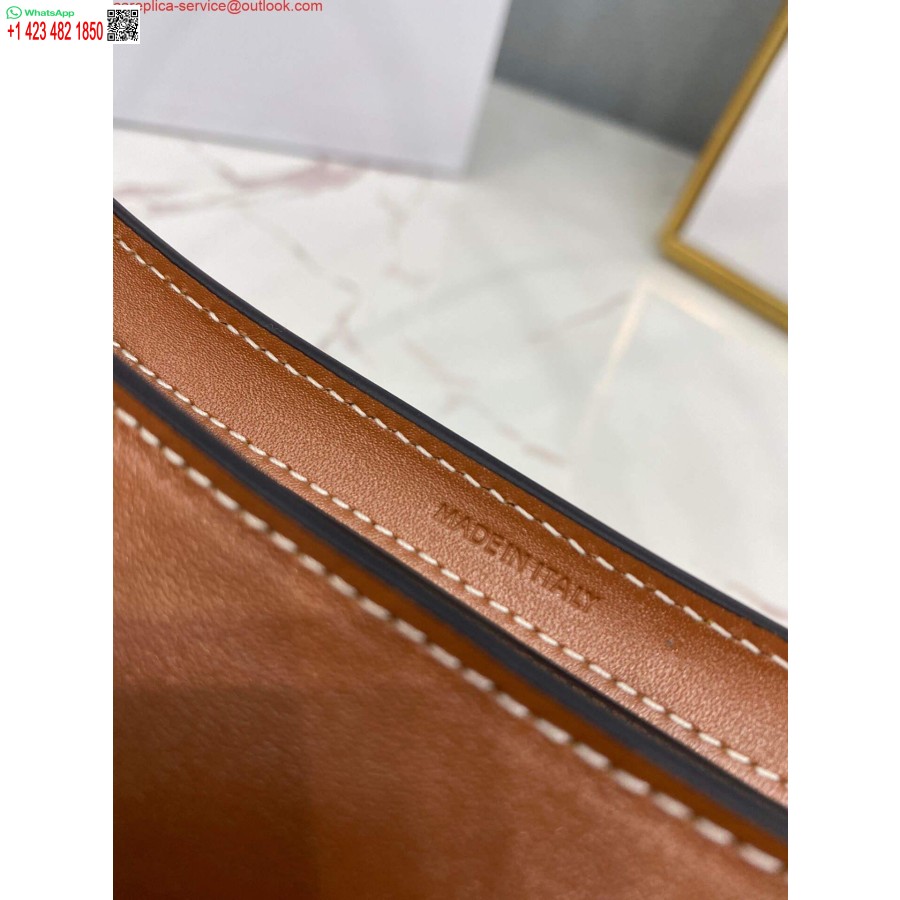 Replica Celine 198153 õlakott Cuir Triomphe, Sile Vasikanahk Pruun