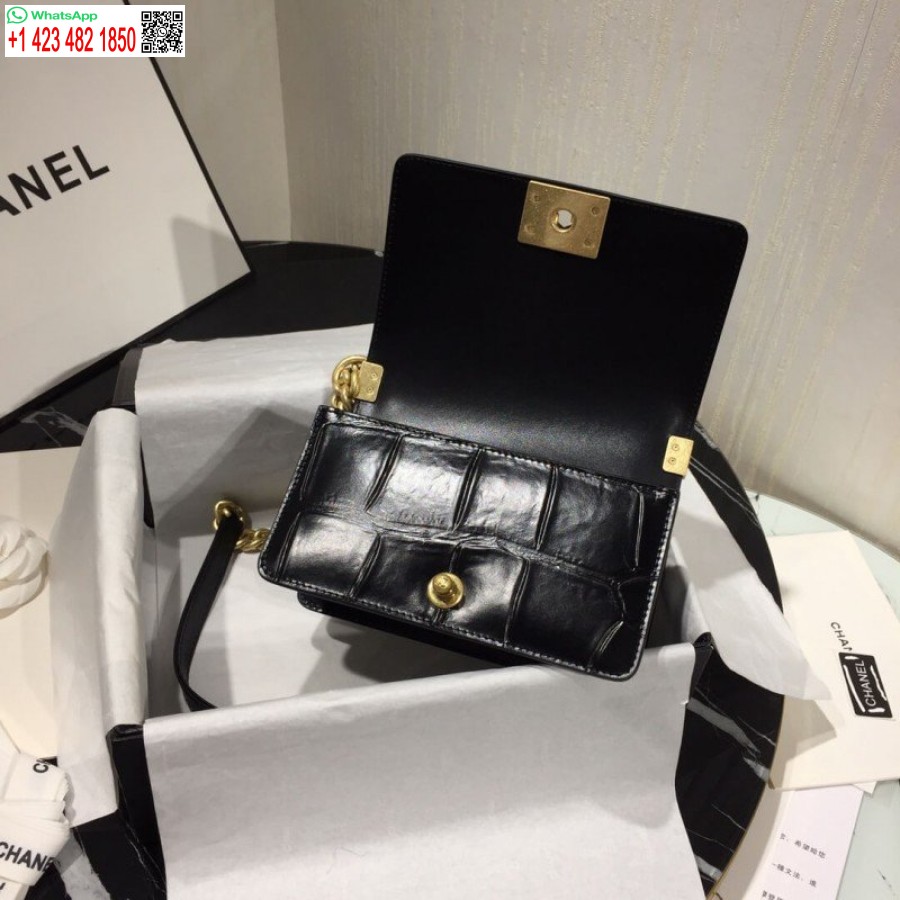 Replica Chanel Piccolo Ragazzo Chanel Uk Borsa A Specchio 1:1 A67085 Oro