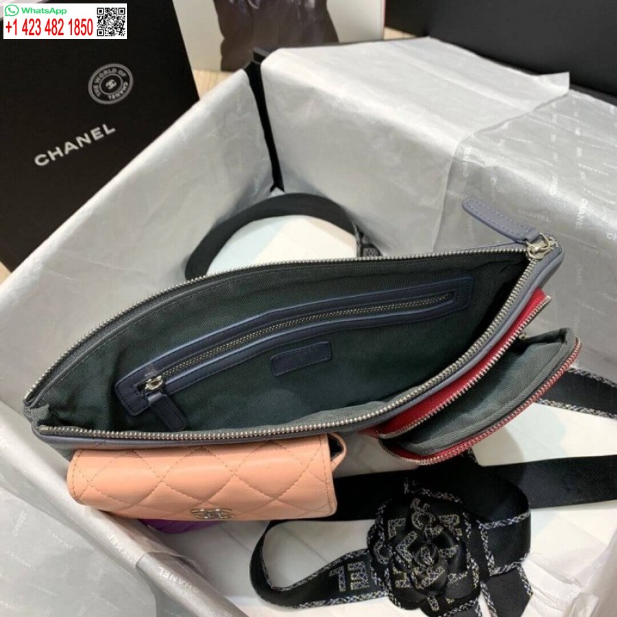 Replika Chanel Replika Kuzu Derisi Kılıfları Ve Aksesuarları En Iyi Ap1054 Gri. Pembe. Mor Ve Mor Açık Pembe