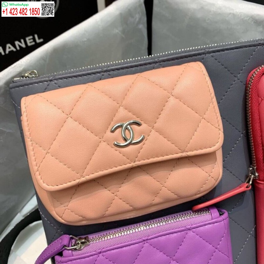 Replika Chanel Replika Kuzu Derisi Kılıfları Ve Aksesuarları En Iyi Ap1054 Gri. Pembe. Mor Ve Mor Açık Pembe