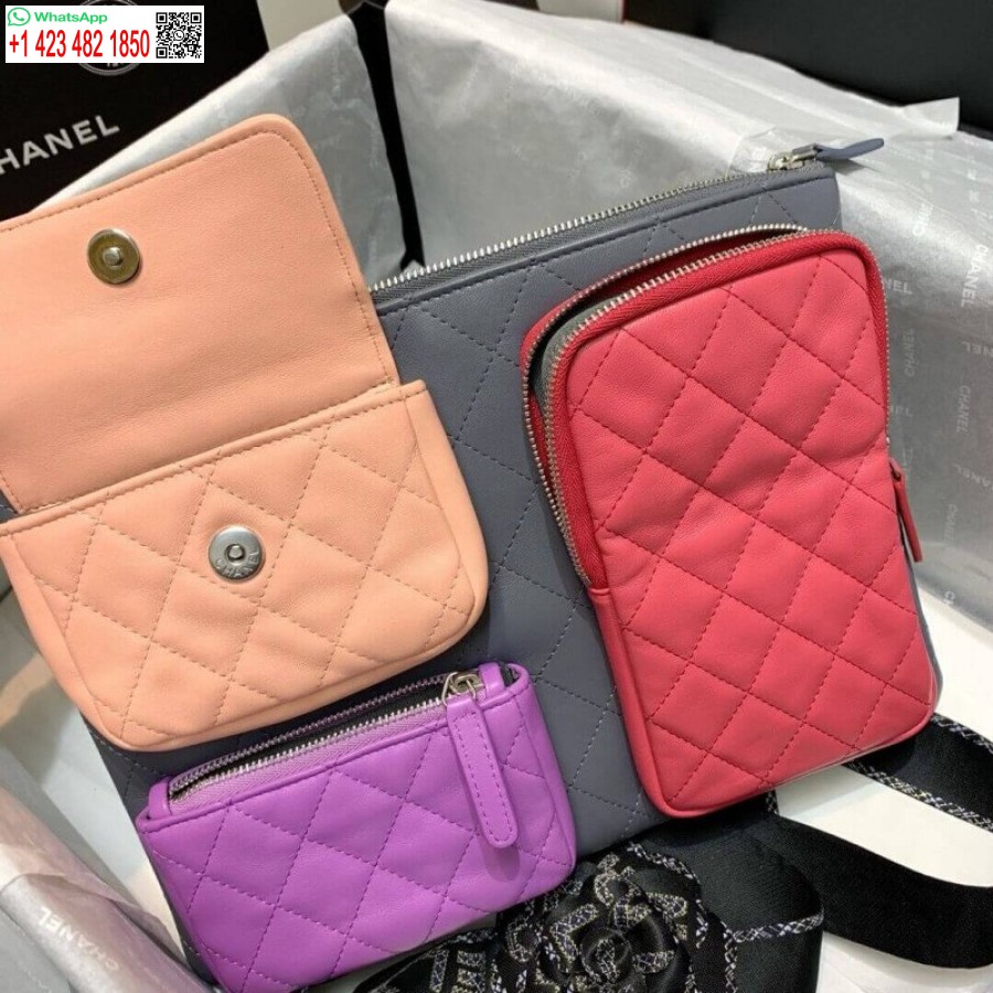 Replika Chanel Replika Kuzu Derisi Kılıfları Ve Aksesuarları En Iyi Ap1054 Gri. Pembe. Mor Ve Mor Açık Pembe