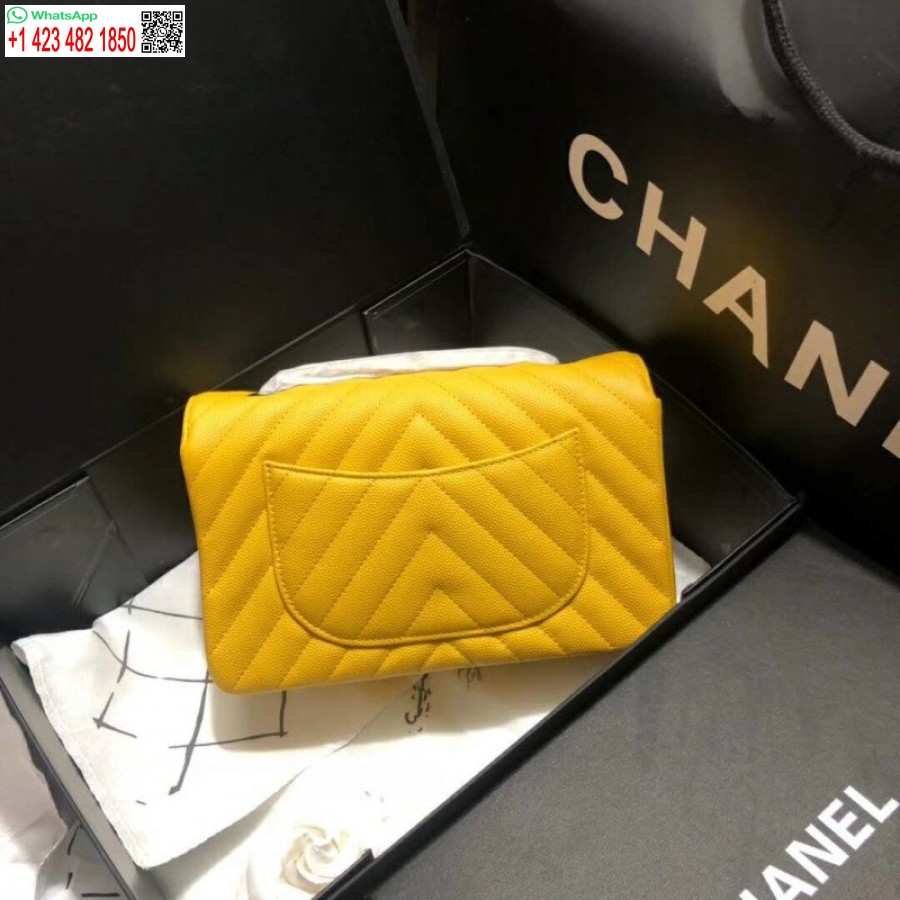 Replica Chanel Perfect Chevron Wholesale Caviar Leathe 20Cm Classic Flap Bag 1116