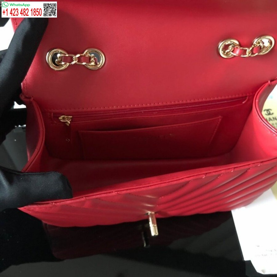 Replica Borsa Chanel Mini Patta In Pelle Di Vitello Economica A91586