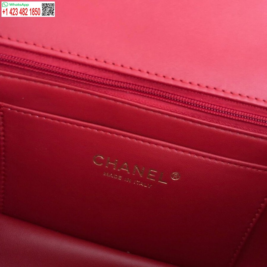 Replica Borsa Chanel Mini Patta In Pelle Di Vitello Economica A91586