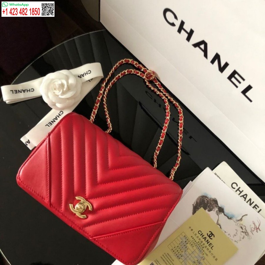 Replica Borsa Chanel Mini Patta In Pelle Di Vitello Economica A91586