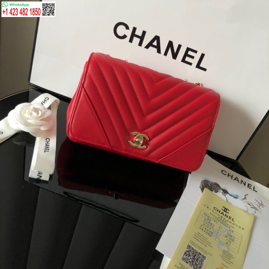 Replica Borsa Chanel Mini Patta In Pelle Di Vitello Economica A91586