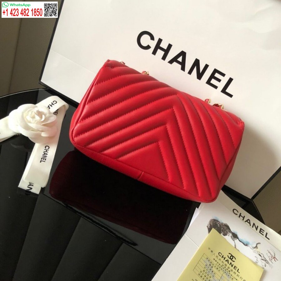 Replica Borsa Chanel Mini Patta In Pelle Di Vitello Economica A91586