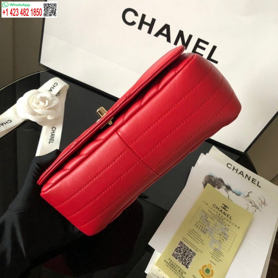 Replica Borsa Chanel Mini Patta In Pelle Di Vitello Economica A91586