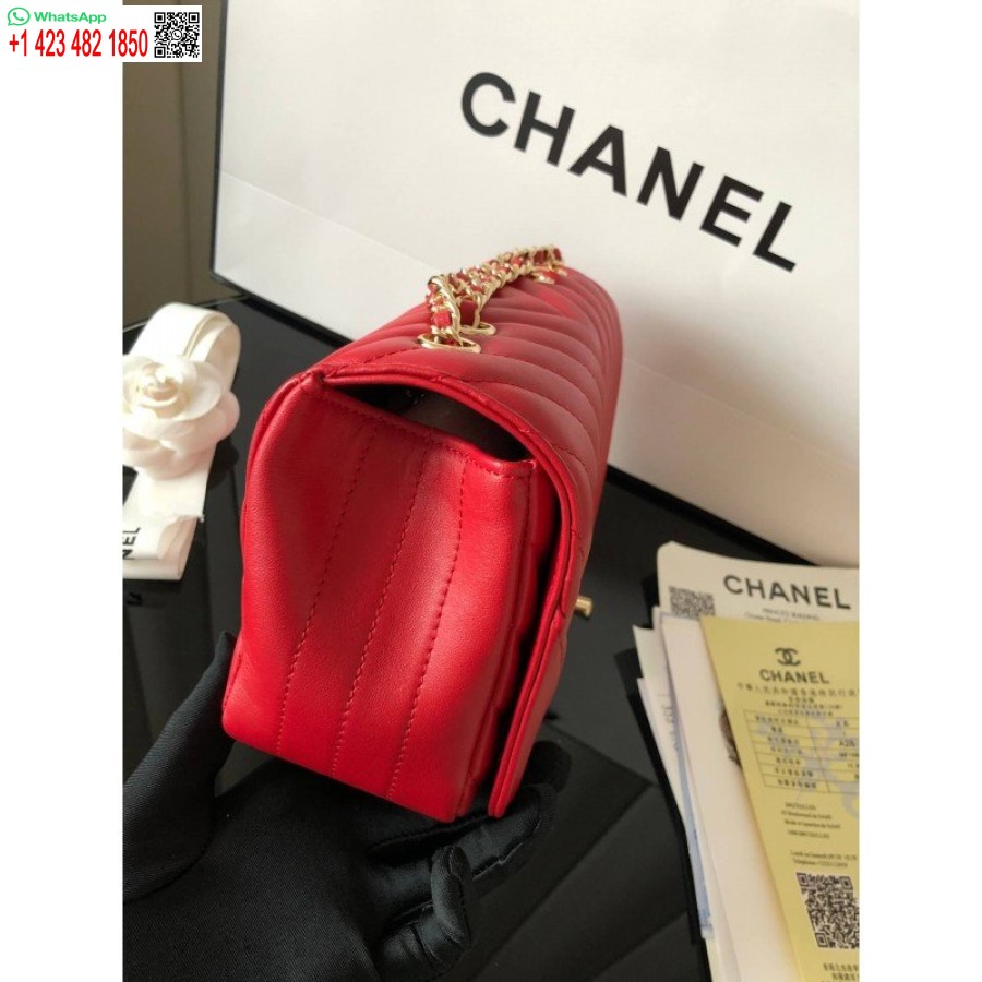 Replica Borsa Chanel Mini Patta In Pelle Di Vitello Economica A91586