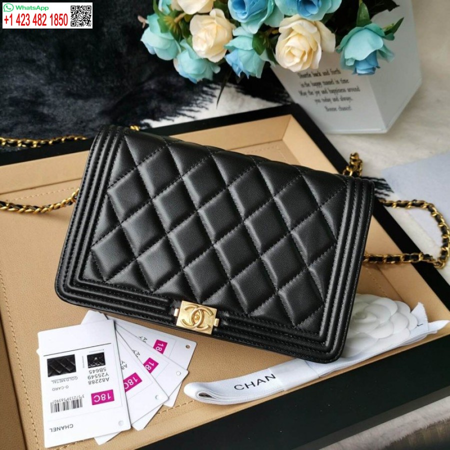 Réplique Chanel Meilleur Sac à Chaîne Leboy Woc En Cuir D'agneau Pas Cher 80287