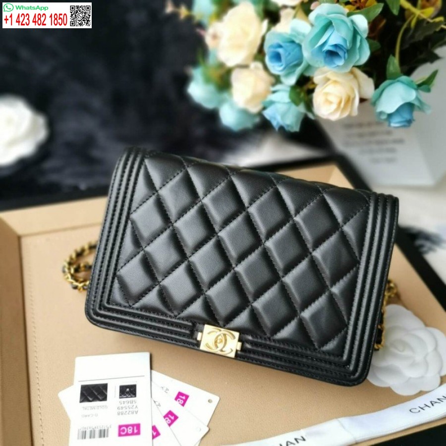 Réplique Chanel Meilleur Sac à Chaîne Leboy Woc En Cuir D'agneau Pas Cher 80287