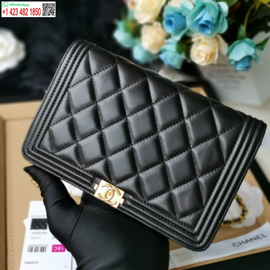 Réplique Chanel Meilleur Sac à Chaîne Leboy Woc En Cuir D'agneau Pas Cher 80287