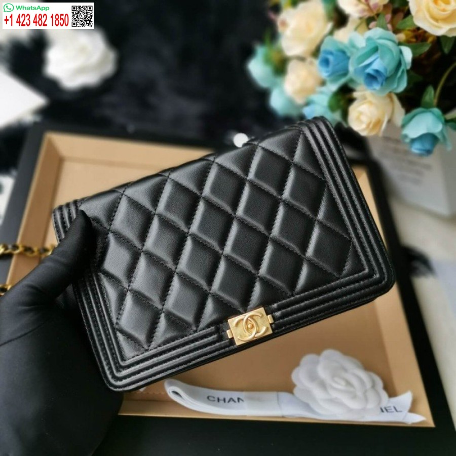 Replica Chanel Migliore Pelle Di Agnello Borsa A Catena Leboy Woc Economica 80287