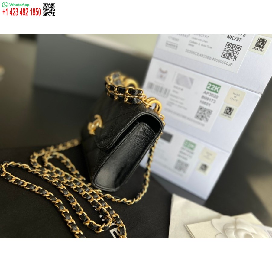 Réplica De Embreagem Chanel Imitação Com Corrente Perfeita