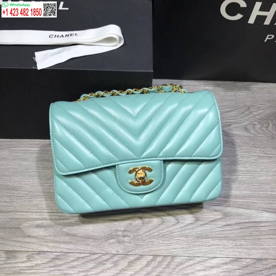 Replica Ispirata Chanel Chevron In Pelle Di Agnello Repliche Da 20 Cm Borsa Classica Con Patta 1116