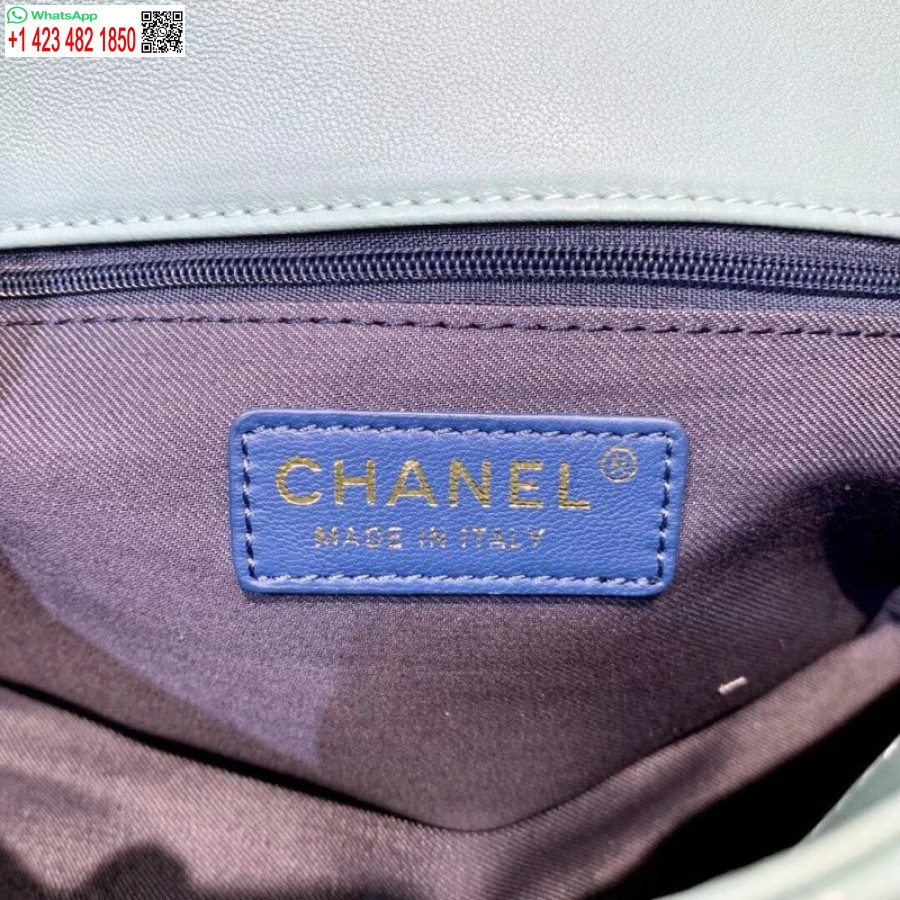 Bolsa Com Aba Chanel Réplica De Alta Qualidade Com Grande Corrente Bicolor Fashion As1353