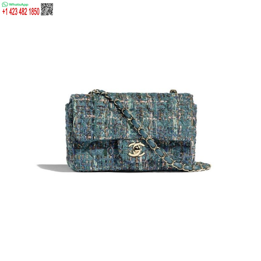 реплика чанта от туид с мини капак на Chanel в Обединеното кралство на едро A69900