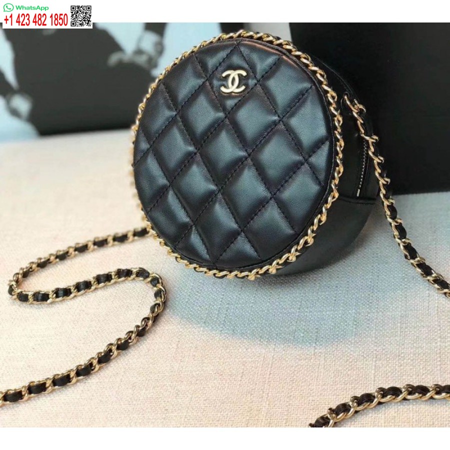 реплика чанта с кръгла горна верига за съединител на Chanel реплика на чанта A70657