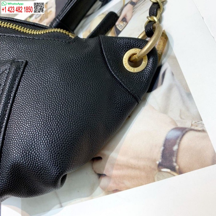 Replika Chanel Prešívaného Kaviáru 1:1 Zrkadlová Teľacia Koža 7-hviezdičkový Pás S0929