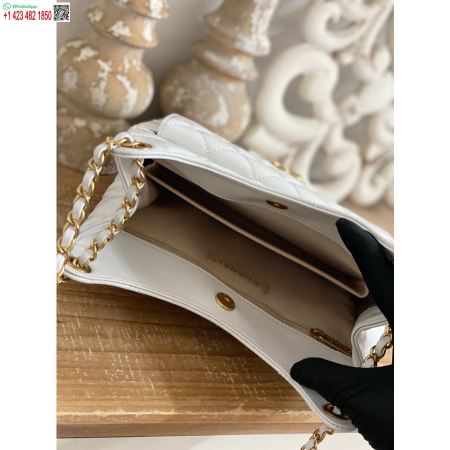 Replika Chanel Cf Mini Luxus 3690 Replika Biela