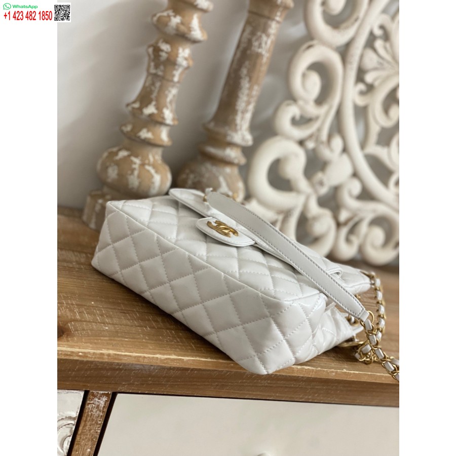 Replika Chanel Cf Mini Luxus 3690 Replika Biela