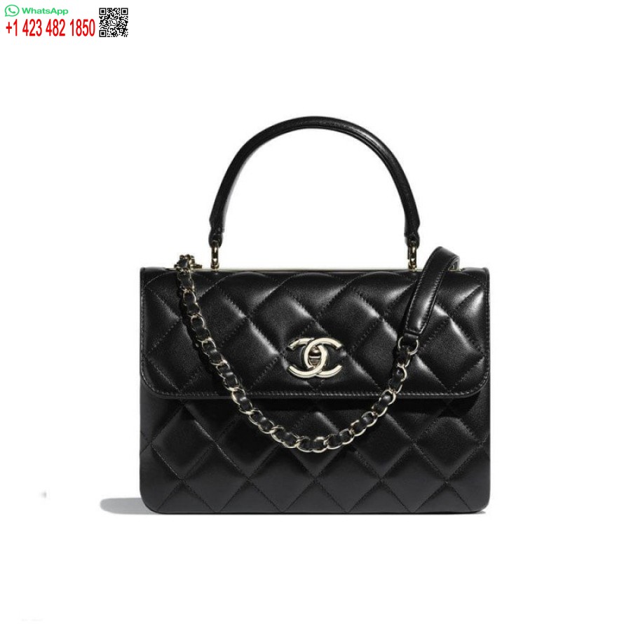 Replica 1: 1 Specchio Chanel Piccola Borsa Con Patta Migliore Con Manico Superiore A92236