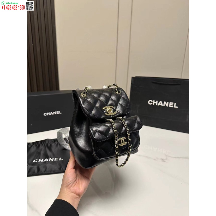 Replika 1:1 Spogulis Chanel 7 Zvaigznes Mini Duma Backpackas2908