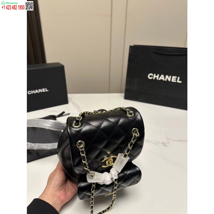 Replika 1:1 Spogulis Chanel 7 Zvaigznes Mini Duma Backpackas2908