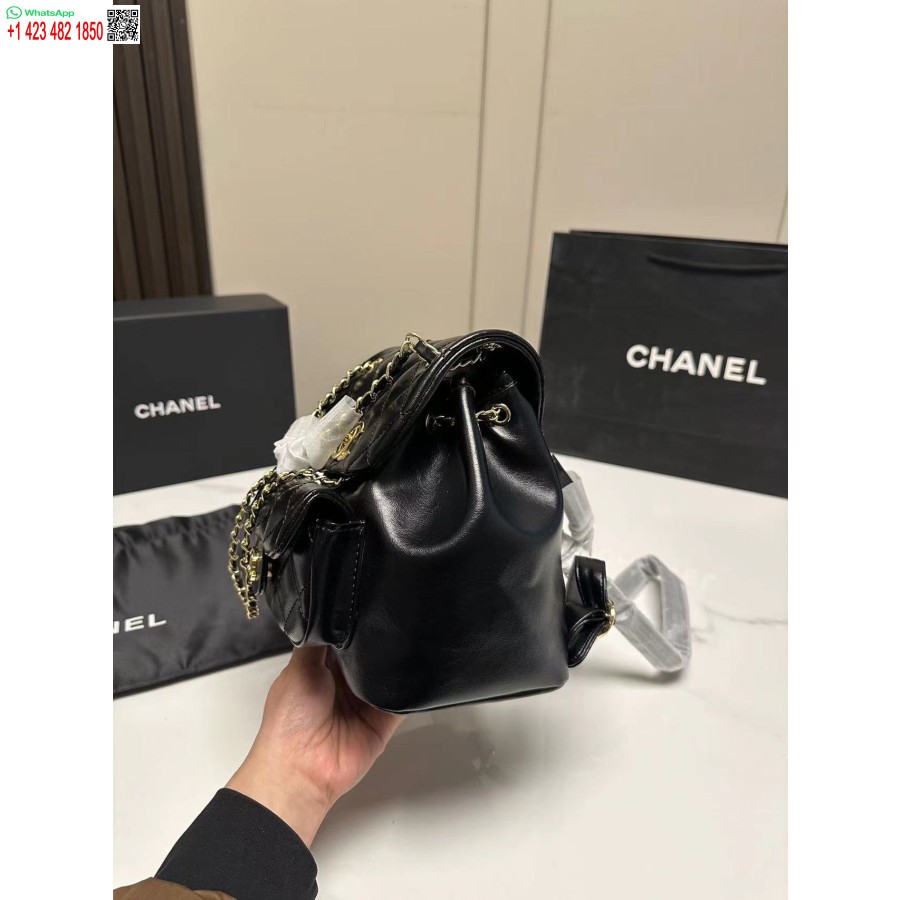 Replika 1:1 Spogulis Chanel 7 Zvaigznes Mini Duma Backpackas2908