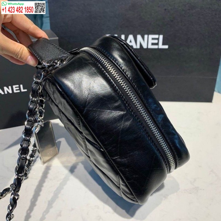 Vysoká Replika Uk Chanel Puzdro Na Fotoaparát Taška 18 Cm As1323