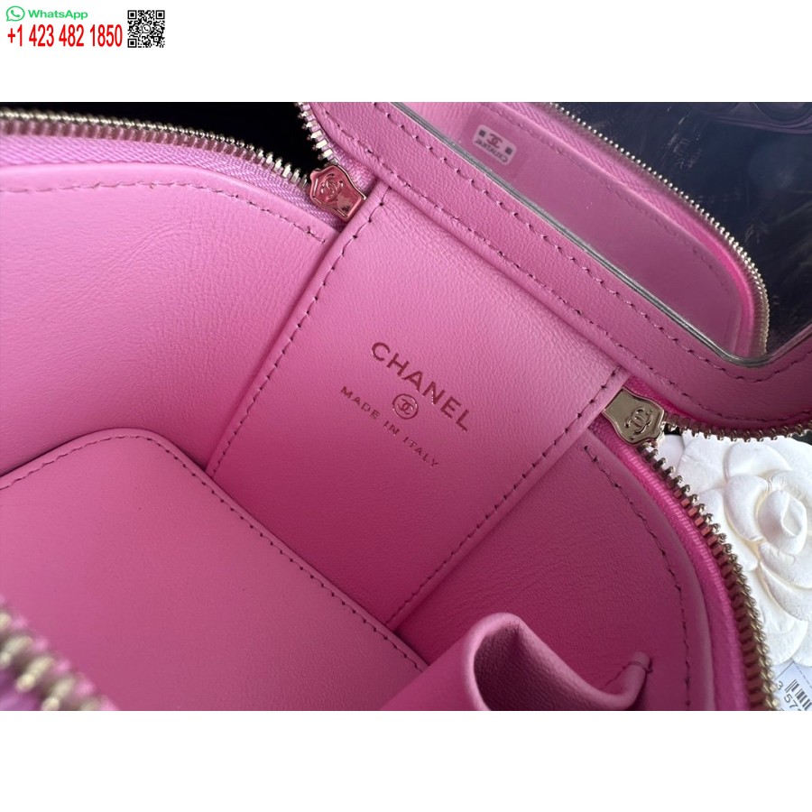 Replica Chanel Yläkytkin Ketjurakenteella Korkealaatuinen Vasikannahka Ja Kullanvärinen Metalli Pinkki Ap3203