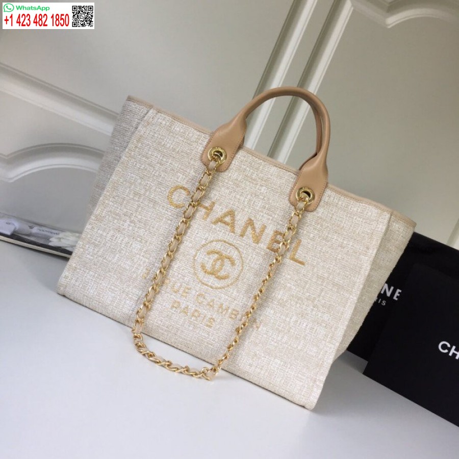 Replica Chanel Fibre Miste Shopping Migliore Borsa Di Alta Qualità A66942