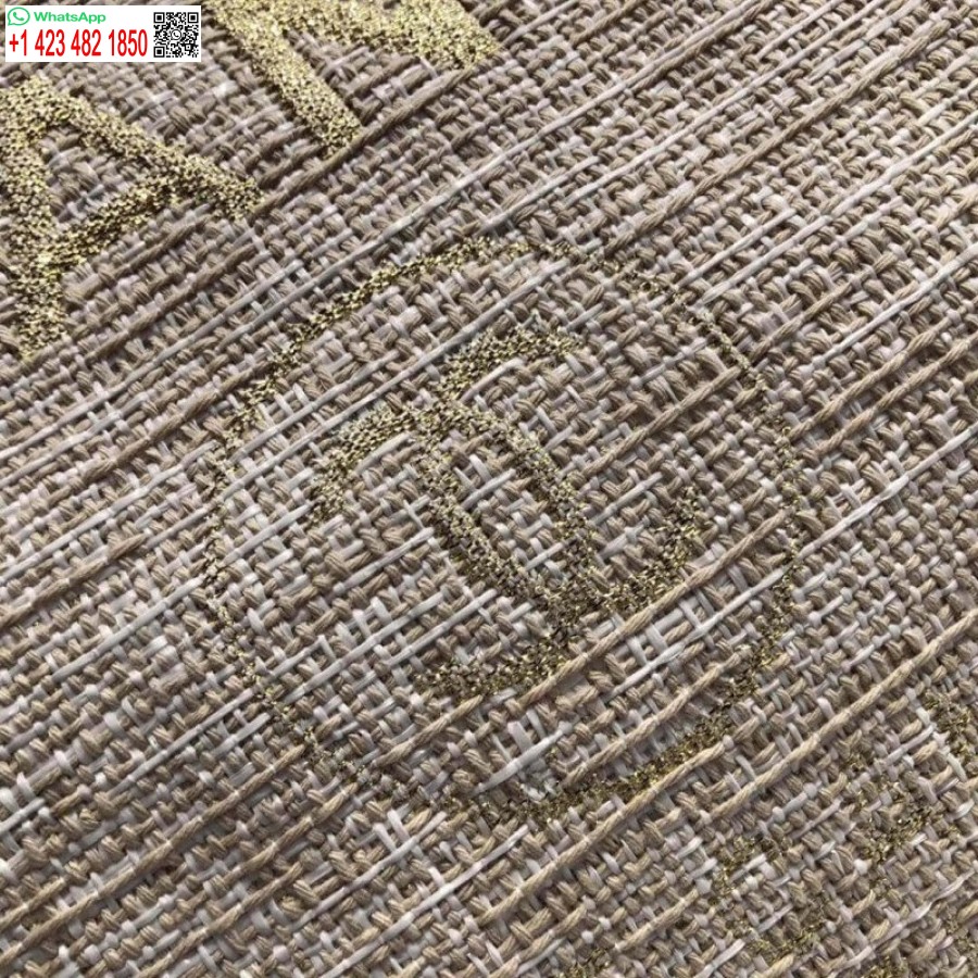 Replika Kabelky Chanel Deauville 38 Cm Plátenná Taška Uk A66941 Krémová Knockoff / Béžová