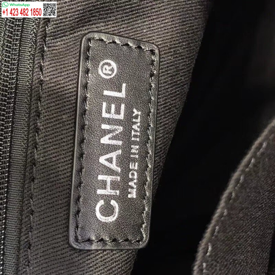 Réplique Chanel Deauville Chaîne D'épaule Fourre-tout Haut 33cm Toile Top Sac A66939