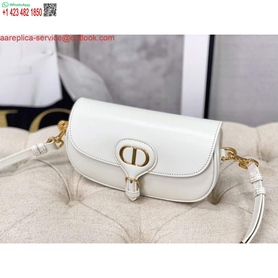 Replica Dior M9327 Dior Bobby Bag Ida Lääne Valge Kast Vasikanahk