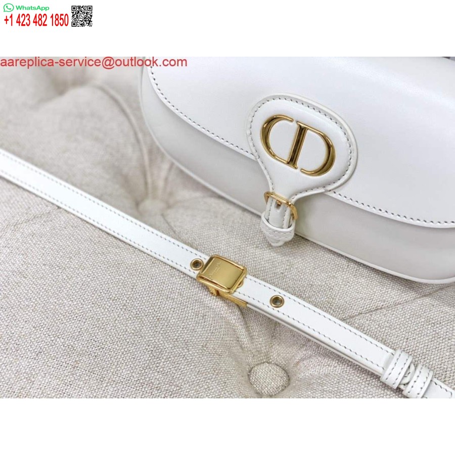 Replica Dior M9327 Dior Bobby Bag Ida Lääne Valge Kast Vasikanahk