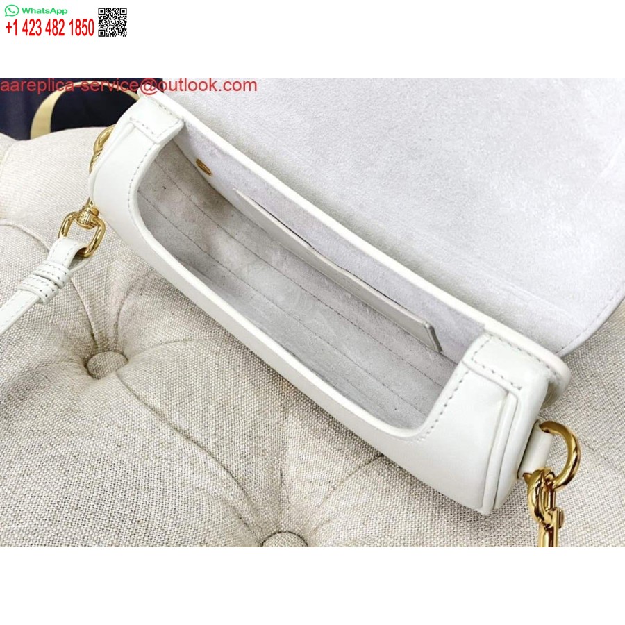 Replica Dior M9327 Dior Bobby Bag Ida Lääne Valge Kast Vasikanahk