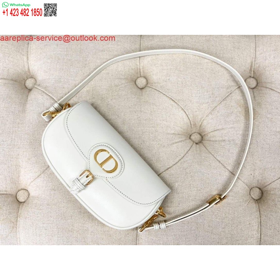 Replica Dior M9327 Dior Bobby Bag Ida Lääne Valge Kast Vasikanahk