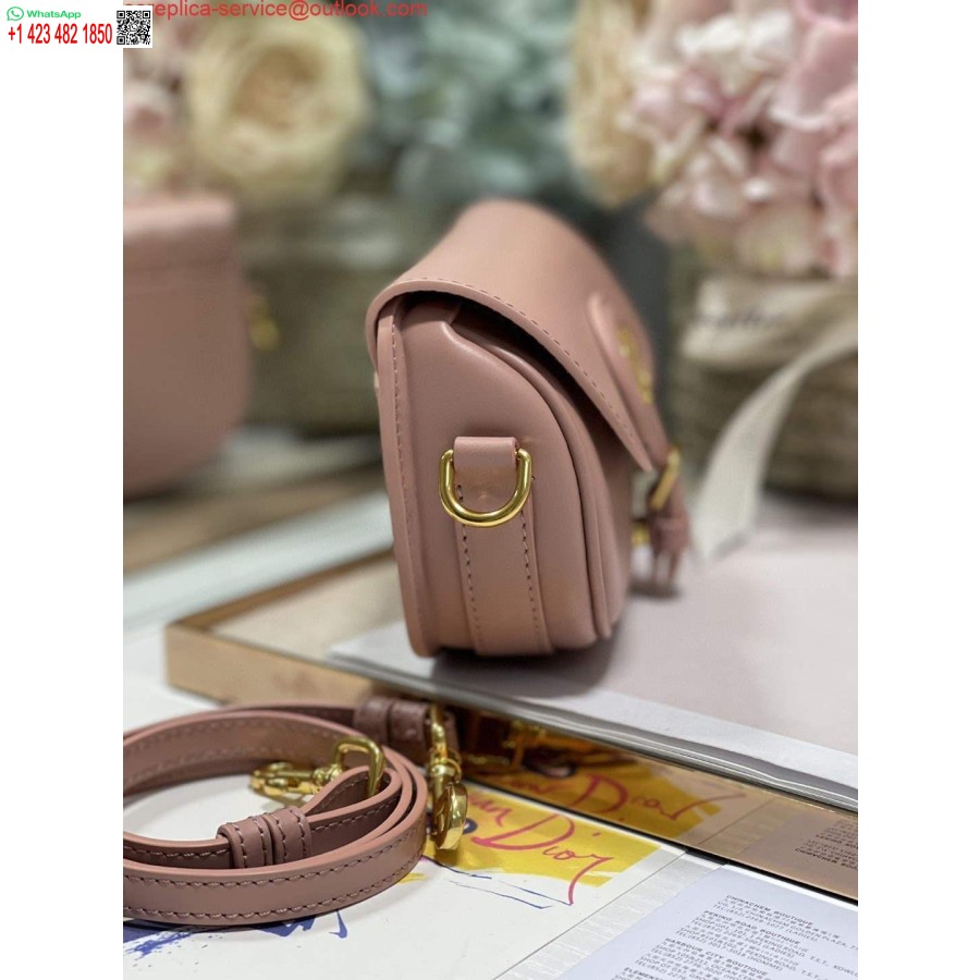 Replika Dior M9327 Dior Bobby Bag East West Pink Box Teletina