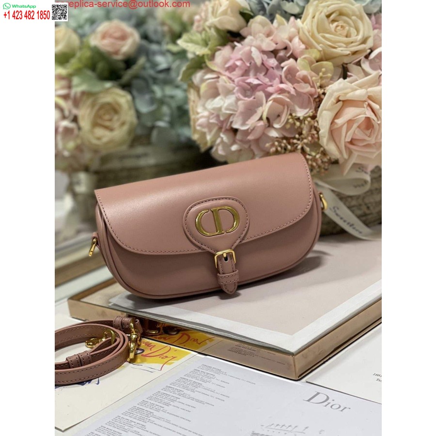 Replica Dior M9327 Dior Bobby Bag øst Vest Rosa Boks Kalveskinn