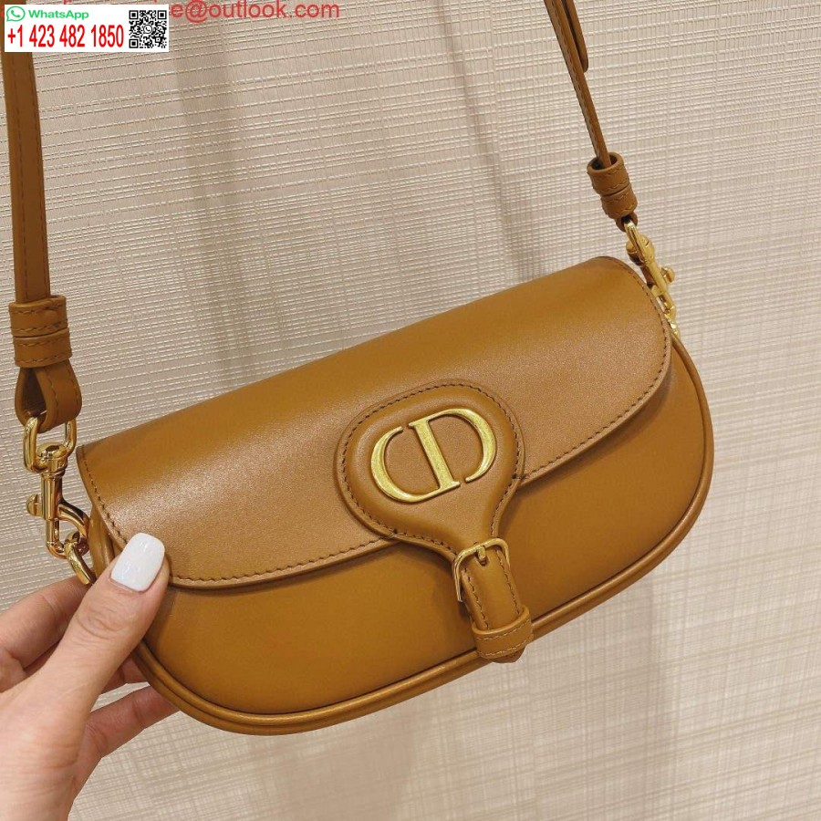 Replica Dior M9327 Borsa Dior Bobby East West Scatola Marrone In Pelle Di Vitello