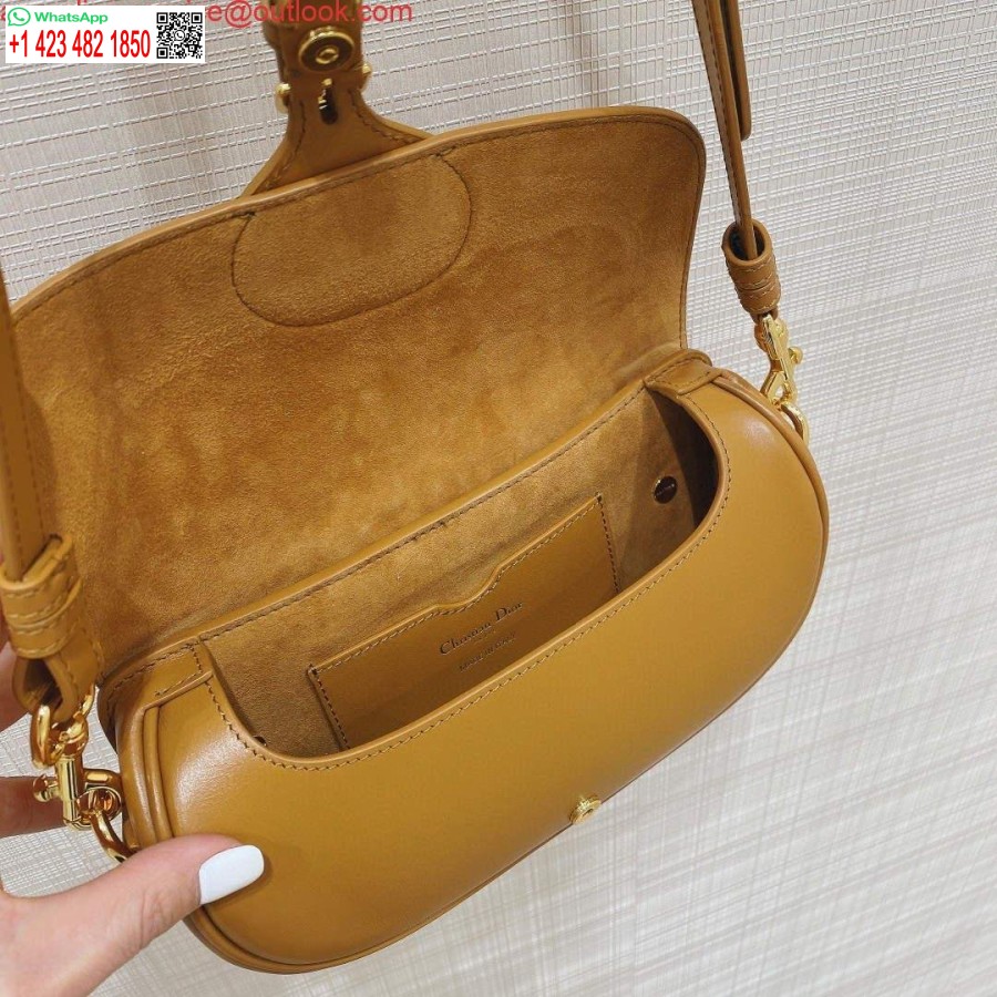 Replica Dior M9327 Borsa Dior Bobby East West Scatola Marrone In Pelle Di Vitello