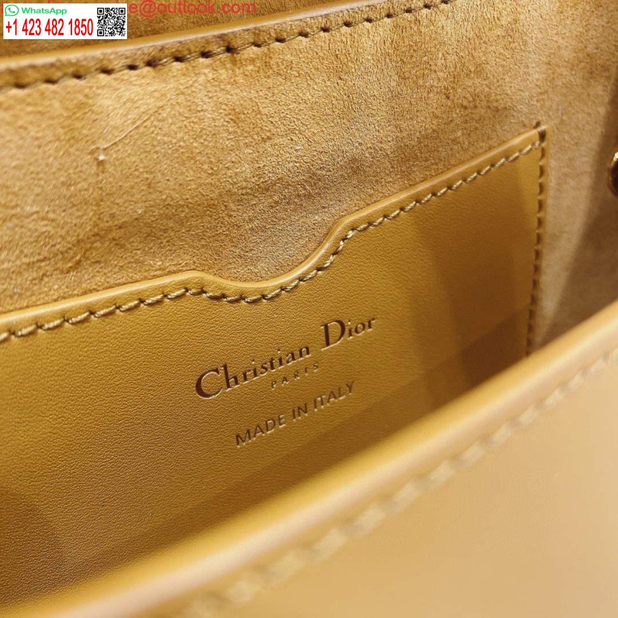 Replica Dior M9327 Borsa Dior Bobby East West Scatola Marrone In Pelle Di Vitello