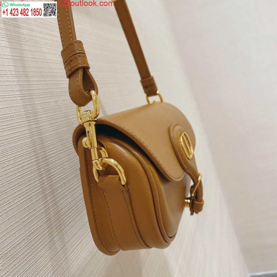 Replika Dior M9327 Dior Bobby Bag East West Hnedá Box Teľacia Koža