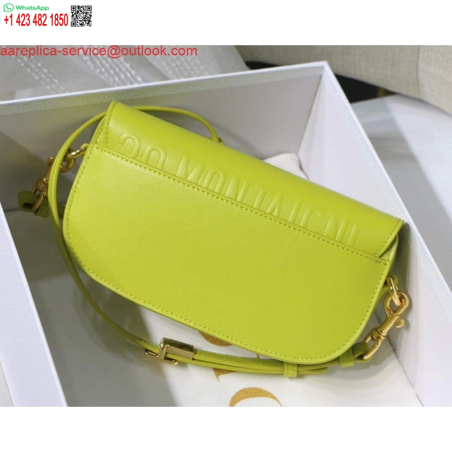 Replica Dior M9327 Dior Bobby Bag East West Box Blauzdos Geltona